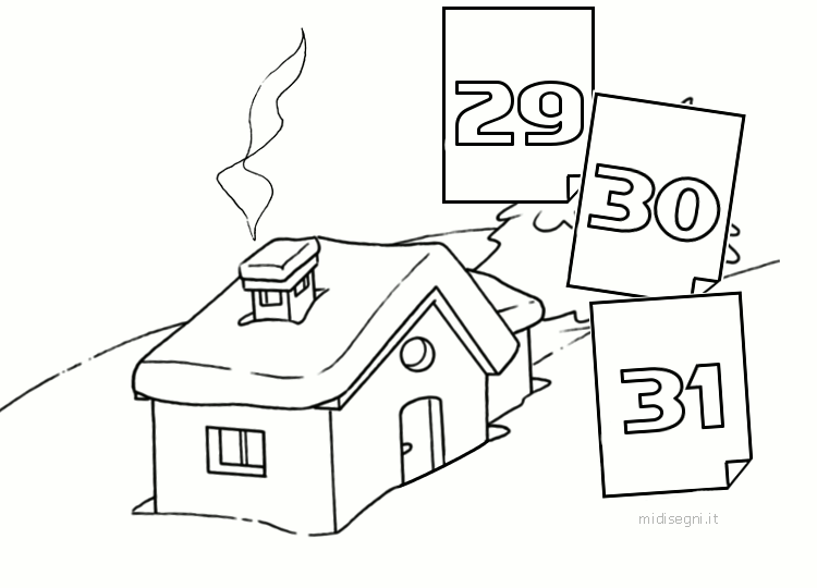 I Giorni Della Merla Disegni Da Colorare