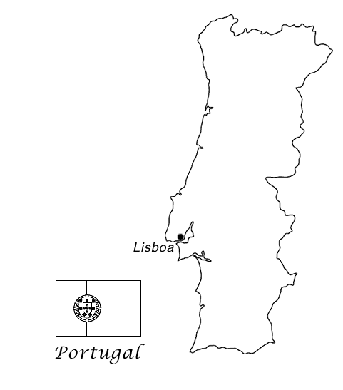 Mapa Portugal Para Pintar