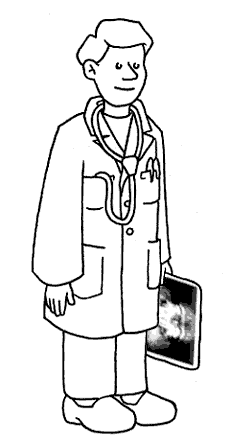 Página Médico / Médico #93559 (Ofícios e Profissões) para colorir – Páginas  para colorir imprimíveis