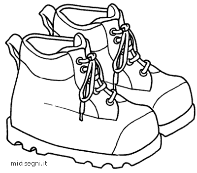 Disegno Scarpe Da Ginnastica Da Colorare